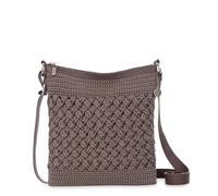 The Sak Lucia Crossbody Purse - Hand Crochet Women's Handbag for Everyday & Travel - Cross Body Bag With Zipper Pockets, Mushroom Cozy, One Size