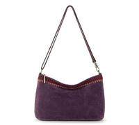 The Sak Lumi Convertible Crossbody Purse - Women's 3-in-1 Handbag for Everyday & Travel -Small Clutch Bag With Zipper Closure, Aubergine Suede Blanket Stitch, One Size, Lumi Crossbody