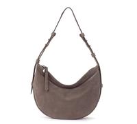 The Sak Tess Crescent Shoulder Bag - Premium Women's Handbag for Everyday & Travel - Adjustable Strap with Zipper Closure, Mushroom Suede, M, Tess Crescent Shoulder