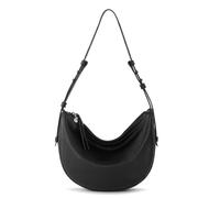 The Sak Tess Crescent Shoulder Bag - Premium Women's Handbag for Everyday & Travel - Adjustable Strap with Zipper Closure, Black, M, Shoulder Bag