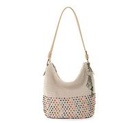 The Sak Women's Hand Sequoia Hobo Bag in Crochet, Shoulder Purse, Ecru Multi Bead, One Size