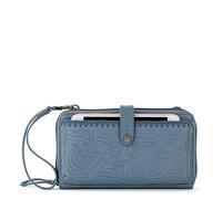 The Sak Women's Iris Large Smartphone Crossbody Bag, Convertible Wristlet Purse Design, Maritime Wave Embossed/Leather, One Size