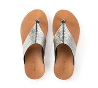 The Sak Women's Los Feliz Toe Post Sandal, Dark Silver, 6 UK