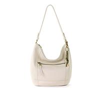 The Sak Women's Sequoia Hobo Bag in Leather, Single Shoulder Strap, Stone, One Size