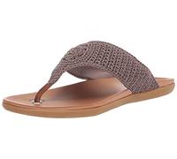 The Sak Women's Shana Crochet Thong Sandal Flat, Mushroom, 5.5 UK