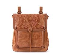 The Sak Women's Ventura Leather Convertible Backpack, Tobacco Floral Embossed Ii, One Size