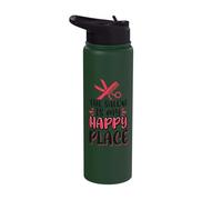 The Salon is My Happy Place Stainless Steel Insulated Water Bottle