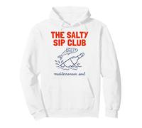 The Salty Sip Club Mediterranean Soul Fish Bottle Art Pullover Hoodie