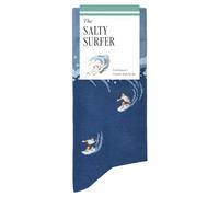 The Salty Surfer Socks - Funny Surfing Socks - Fun Surfer Gift for Men