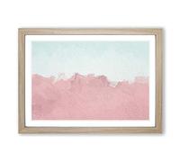 The Sand Dunes in Southern California in Abstract Framed Print | A2 Oak Framed Wall Art | Ready to Hang | Abstract Fantasy Picture | Living Room Bedroom Lounge Office