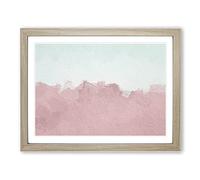 The Sand Dunes In Southern California In Abstract Modern Art Framed Print | A4 Oak Framed Wall Art | Ready to Hang | Abstract Fantasy Picture | Living Room Bedroom Lounge Office