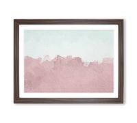 The Sand Dunes In Southern California In Abstract Modern Art Framed Print | A4 Walnut Framed Wall Art | Ready to Hang | Abstract Fantasy Picture | Living Room Bedroom Lounge Office