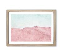 The Sand Dunes in Southern California Painting Framed Print | A2 Oak Framed Wall Art | Ready to Hang | Modern Historical Picture | Living Room Bedroom Lounge Office