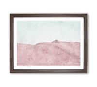 The Sand Dunes In Southern California Painting Modern Art Framed Print | A4 Walnut Framed Wall Art | Ready to Hang | Modern Historical Picture | Living Room Bedroom Lounge Office