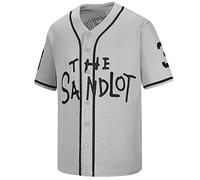 The Sandlot Benny Jersey Men's #30 Benny The Jet Rodriguez Movie Baseball Jersey Stitched S-3XL, Gray, S