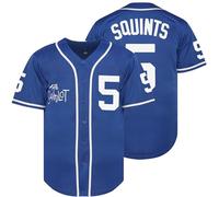 The Sandlot Benny The Jet Rodriguez Michael Squints Palledorous Alan Yeah-Yeah McClennan Bel Air 3D Print Baseball Jersey, 5-w-blue, Large