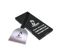 The Sasquash 'Scrape-Ula' Smashed Burger Scraper + Spatula Hybrid - Professional Grade Griddle Tool - 5 Inch Wide, Knife Grade Stainless Steel, Two-Handed Mega Burger Turner