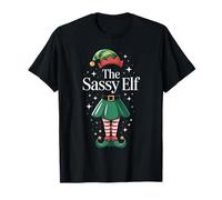 The Sassy Elf Funny Christmas Holiday 2026 Women Girl Kids T-Shirt
