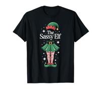 The Sassy Elf Funny Christmas Holiday 2026 Women Girl Kids T-Shirt