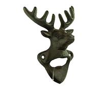 The Satchville Company Cast Iron Stag Wall Mounted Bottle Opener 13cm
