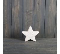 The Satchville Gift Company Glazed Ceramic Star Led