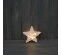 The Satchville Gift Company Glazed Ceramic Star Led