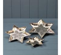 The Satchville Gift Company Silver Star Shape Plate