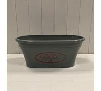The Satchville Grey Round Love Heart Tree Trough Planter