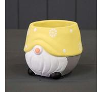 The Satchville Yellow Cement Gonk Planter