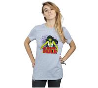 The Savage She-Hulk Cotton Boyfriend T-Shirt Marvel Grey S