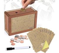 The Save Box,The SaveBox,Homeswift Cash Bank,Cash Vault Wooden Savings Box 10000,The Cash Vault,10000 Cash Vault Wooden Savings Box,Cash Saver Box-$10000 SaveBox,Homeswift Money Saving Box (Euros)
