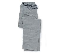THE SAVILE ROW COMPANY LONDON Men's 100% Brushed Cotton Soft Pyjama Bottom Lounge Pants - Navy Herringbone - S