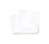 THE SAVILE ROW COMPANY LONDON Men's 100% Silk Pocket Square, White Satin