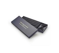 THE SAVILE ROW COMPANY LONDON Men's Black Silk Cummerbund & Ready Tied Bow Tie Gift Set