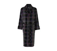 THE SAVILE ROW COMPANY LONDON Men's Lightweight Super Soft Warm Fleece Bath Robe Dressing Gown - Blue Multi Check - Extra Large