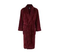 THE SAVILE ROW COMPANY LONDON Men's Lightweight Super Soft Warm Fleece Bath Robe Dressing Gown - Burgundy - Medium