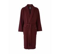 THE SAVILE ROW COMPANY LONDON Men's Lightweight Waffle Fleece Bath Robe Dressing Gown - Burgundy - XX-Large