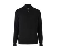 THE SAVILE ROW COMPANY LONDON Men's Merino Wool Knitted Zip Neck Jumper