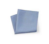 THE SAVILE ROW COMPANY LONDON Men's Silk Pocket Square Handkerchief - Blue Circular Link Chain