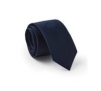 THE SAVILE ROW COMPANY LONDON Men's Skinny Silk Tie - Navy Fine Twill