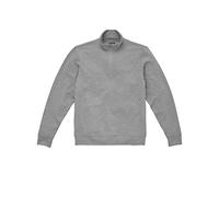 THE SAVILE ROW COMPANY LONDON SRW Active Men's Sweat Wicking Half-Zip Sweatshirt Jumper - Marl Grey - X-Large