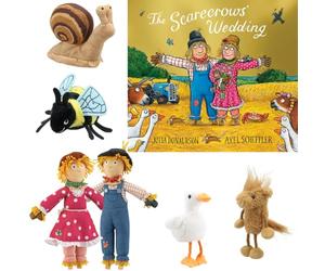 The Scarecrow’s Wedding Book & Finger Puppet Set by The Puppet Company - Includes Beloved Story by Julia Donaldson & Axel Scheffler - Perfect for Storytime, Bedtime Reading & Imaginative Play