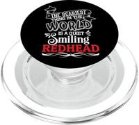 The Scariest Thing In The World Is A Quiet Smiling Redhead PopSockets PopGrip for MagSafe