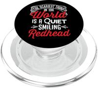 The Scariest Thing In This World Is A Quiet Smiling Redhead PopSockets PopGrip for MagSafe