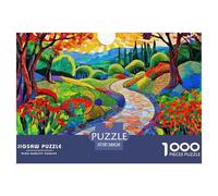 The Scenery of A Country Road Puzzle 1000 Pieces for Adults Family Entertainment Hobby Durable Strong Fit 38x26cm/1000pcs
