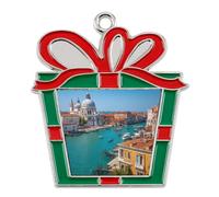 The Scenery of The Venice Christmas Tree Ornaments Decor Trapezoid