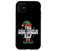 The School Counselor Elf Funny Christmas Matching Family Case for iPhone 11