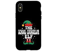 The School Counselor Elf Funny Christmas Matching Family Case for iPhone X/XS