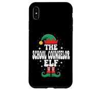 The School Counselor Elf Funny Christmas Matching Family Case for iPhone XS Max