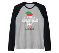 The School Counselor Elf Funny Christmas Matching Family Raglan Baseball Tee